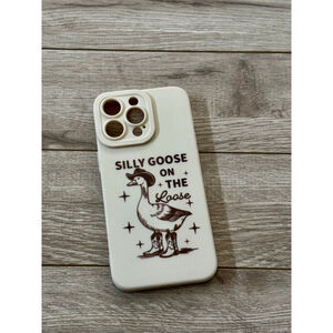 Silly Goose on the Loose IPhone 15 Pro Max Beige Case